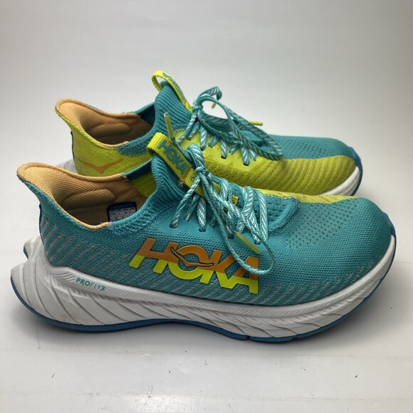 Hoka One Carbon X 3 Women’s Size 6.5 US ‘ceramic/primrose’ Running Shoes - Picture 1 of 13